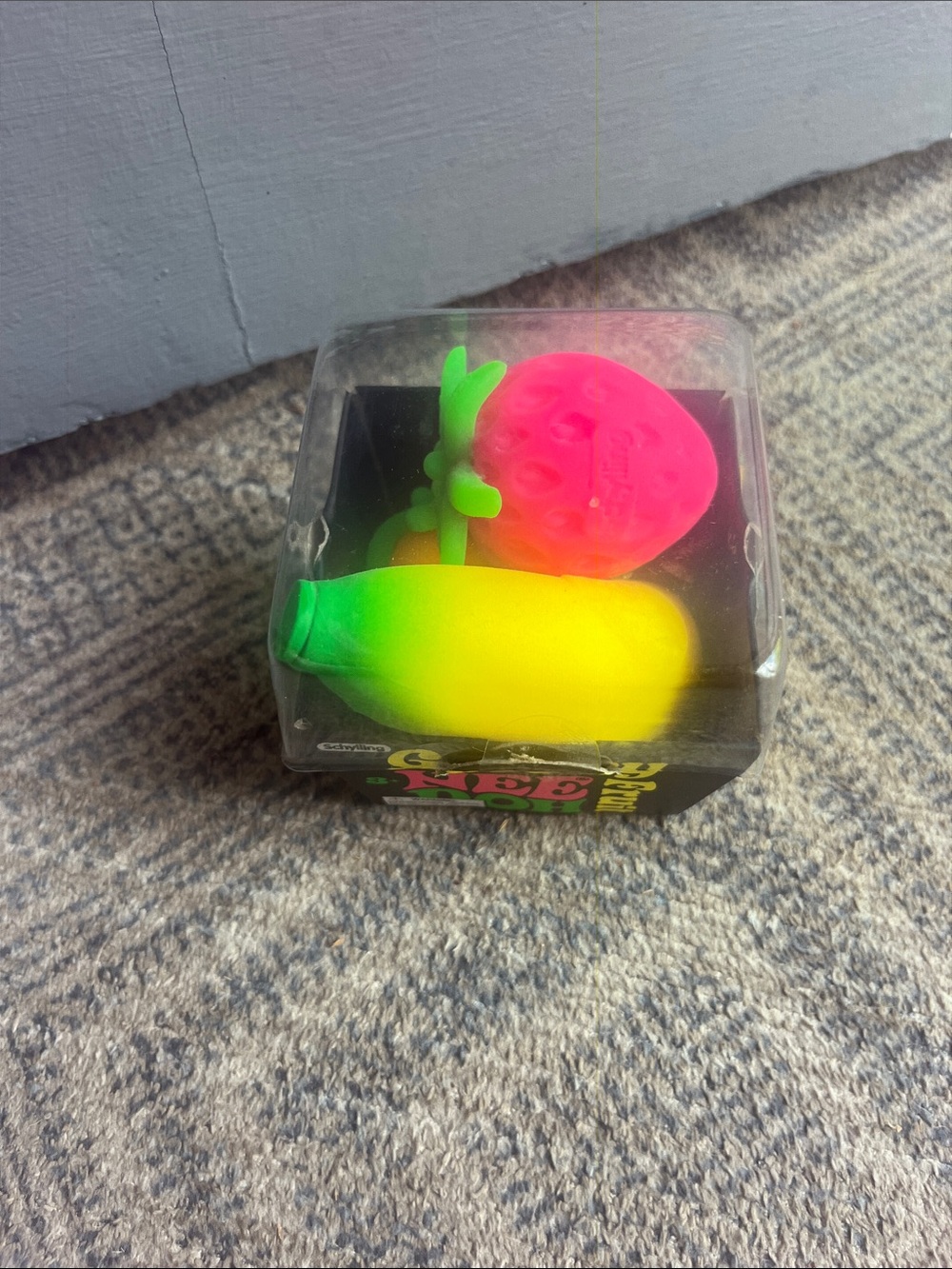 NeeDoh Groovy Fruit Stress Toy Set - Strawberry, orange and banana